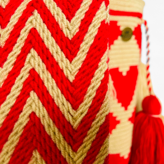 Mala de Ombro Luxury corações vermelho Media