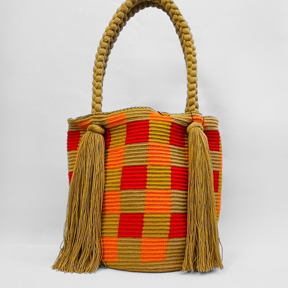 Mala tote desenho laranja