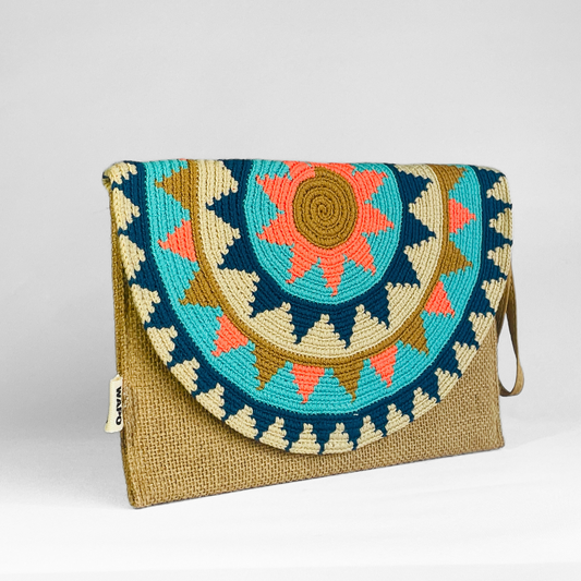 Clutch Quadrado Água