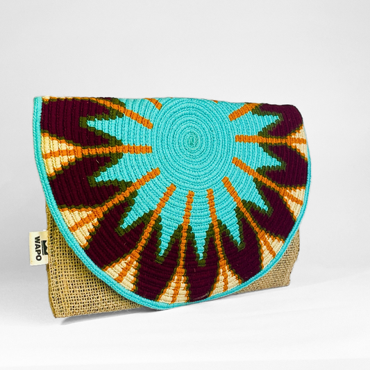 Clutch Quadrado brilhante