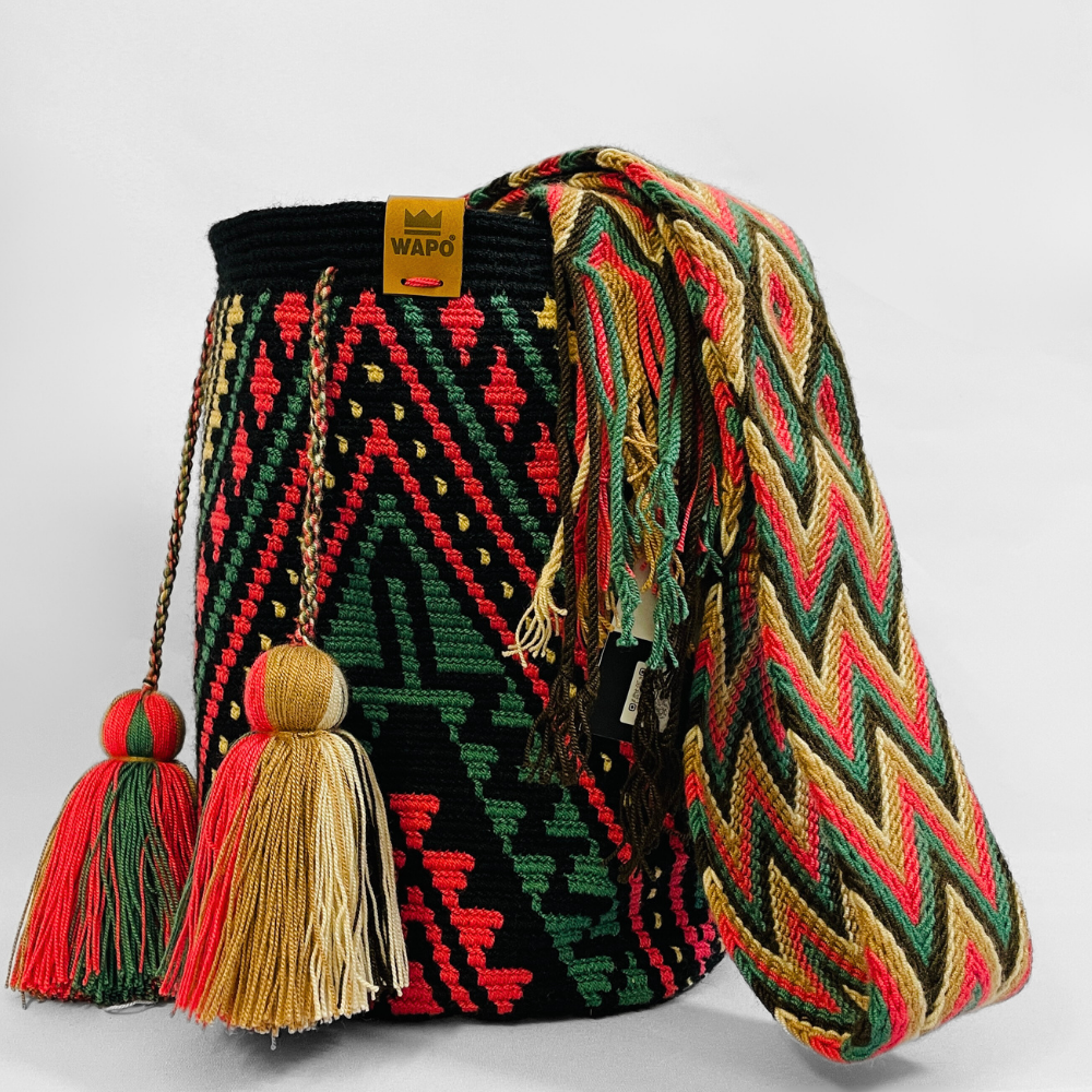 Bolsa tecida à mão boho