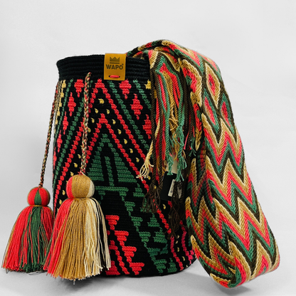 Bolsa tecida à mão boho