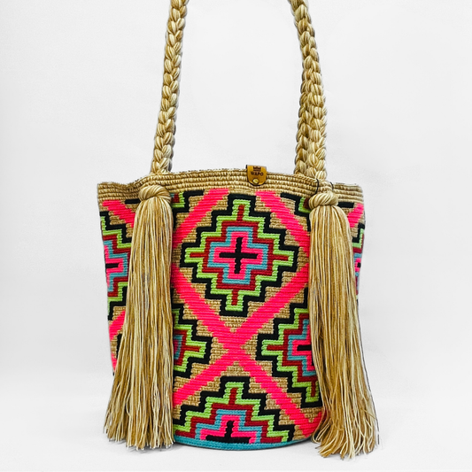 Mala tote desenho geometric